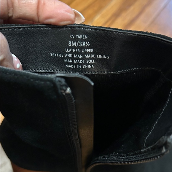 Crown Vintage Black Block Heeled Boots - Picture 4 of 9